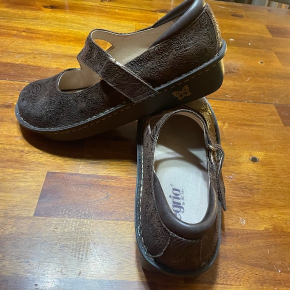 Alegria brown/ chocolate new condition never worn leather upper/lining size 39 - Picture 3 of 6